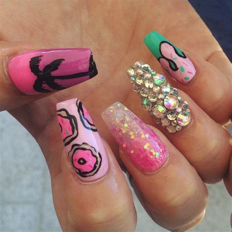 30 Colourful Acrylic Nail Art Designs Ideas Design Trends