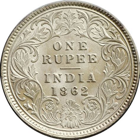 1 rupee victoria india british numista