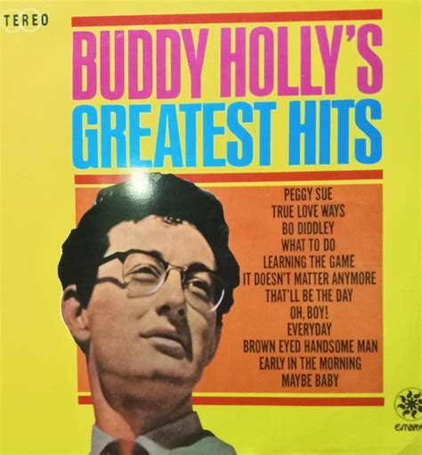 Buddy Holly Buddy Hollys Greatest Hits Vinyl Discogs