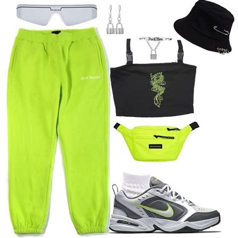 Look By Stylebysileo 💟 Neon Outfits Swag Outfits For Girls Cute Swag