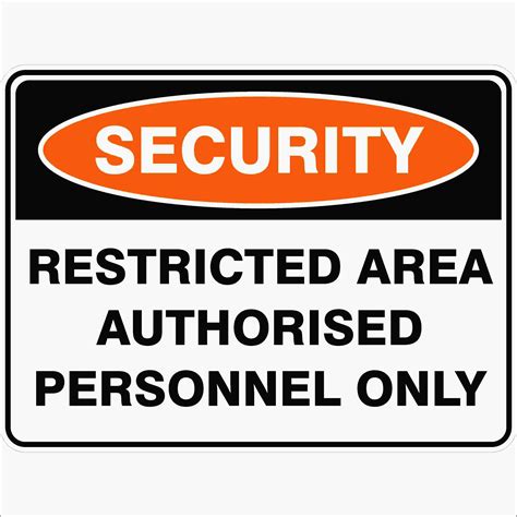 Restricted Area Authorised Personnel Only Buy Now Discount Safety