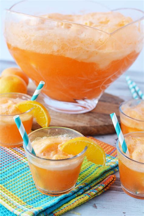2 Ingredient Orange Sherbet Punch Recipe 5 Min Party Punch