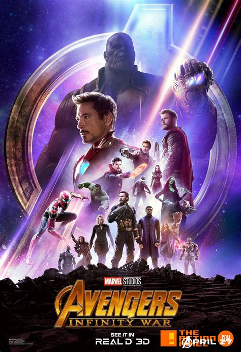 Marvel Studios Unveils Avengers Infinity War Reald 3d Poster Art