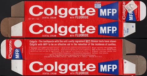 Colgate 7 Oz Toothpaste Box 1970s Jason Liebig Flickr