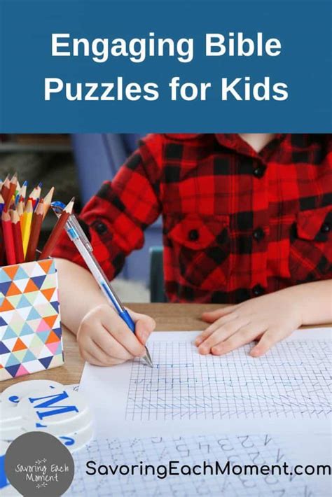 Engaging Bible Puzzles For Kids Savoring Each Moment