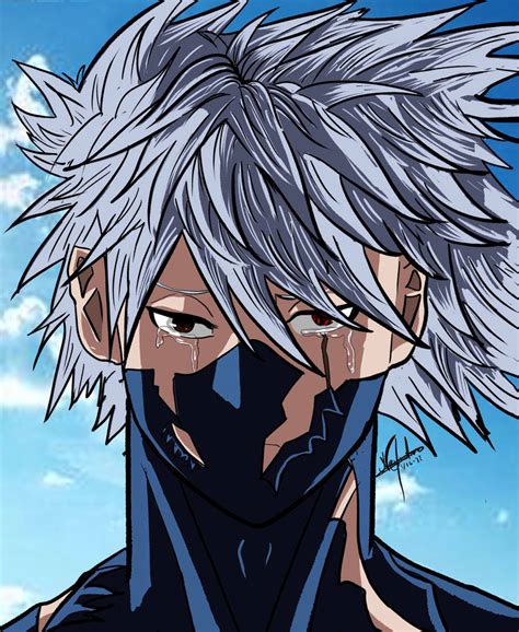 Kakashi Hatake Crying Wallpaper By Neilidraws On Deviantart