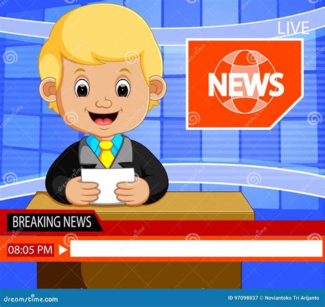 Newscaster Clipart Of Children