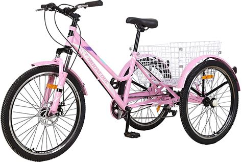 Buy Adult Ain Tricycle 7 Speed Three Wheel Cruiser Bike 24 26 27 5 Inch Adults Trikes With
