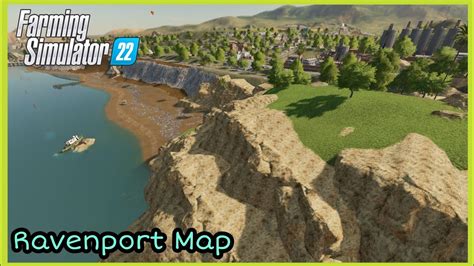 New Mod Map Ravenport Farming Simulator 22 Fly Over Youtube