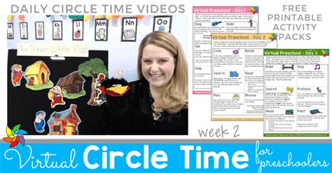 Virtual Preschool Circle Time Week 2 Play To Learn Preschool Circle