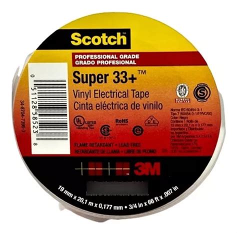 Cinta Aisladora M Scotch Super Mm X Mts Mercadolibre