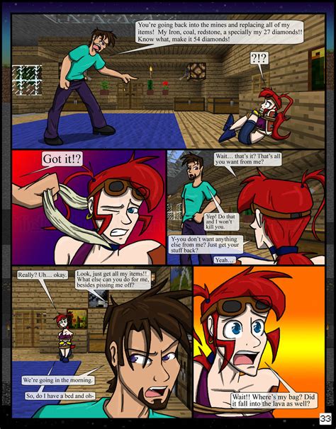 Minecraft Comic The Awakening Pg 33 34 Minecraft 1143