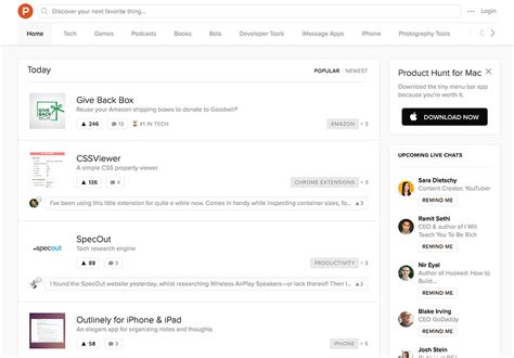Ux Timeline Product Hunt Back To The Past