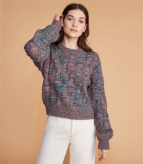 Lou And Grey Marled Cable Sweater