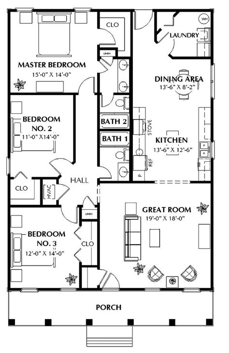 House plans with open floor plans have a sense of spaciousness that can' t be ignored with many of the living spaces combining to create one large space where dining, gathering and entertaining can all occur. 60 Best Small House Plans Images On Pinterest Houses Floor Mesmerizing 30 X | Southern house ...