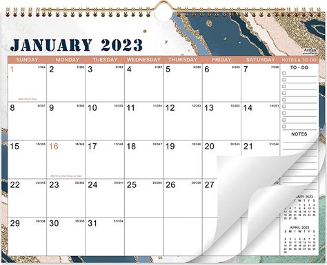 2023 2024 Calendar 18 Monthly Calendar With Thick Paper