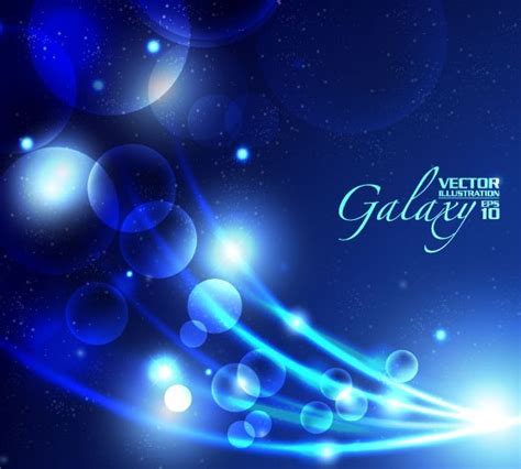 Free Blue Light Galaxy Vector Background 05 Titanui