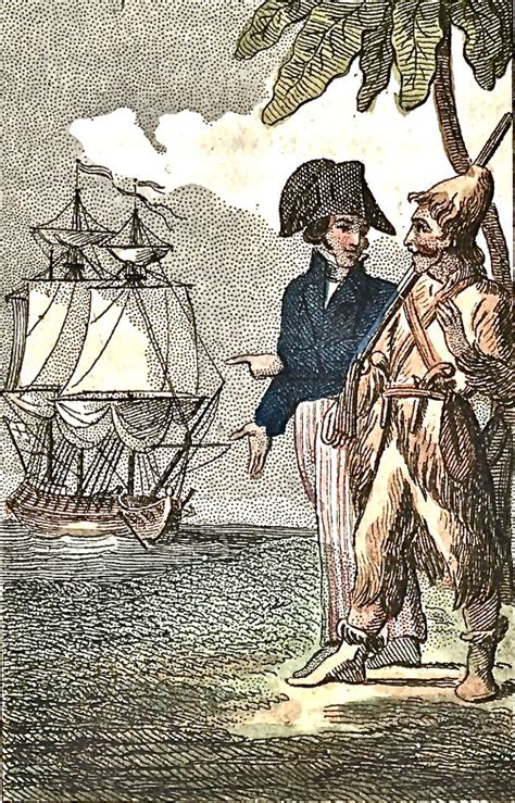 Crusoe Sees An English Ship For Daniel Defoes Adventures Of Robinson Crusoe 1863 64