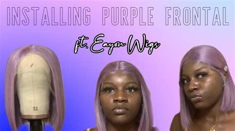 installing frontal wig eayon hair 🧚🏾‍♂️ youtube