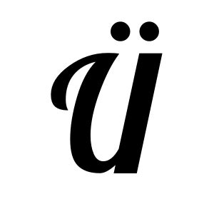 Ü | latin capital letter u with diaeresis (U+00DC) @ Graphemica