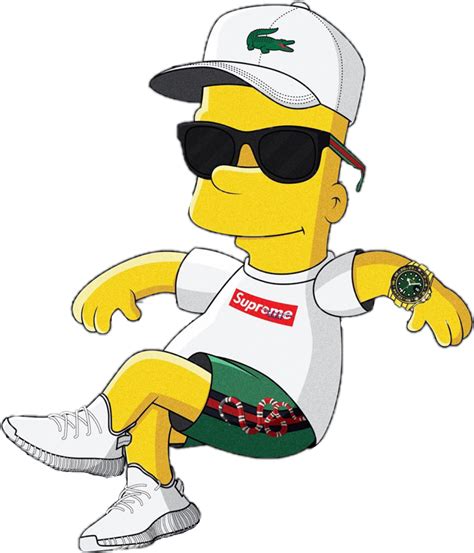 Bart Simpson Supreme Png