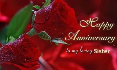 Happy Anniversary To My Loving Sister Wishes Greetings Pictures