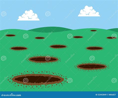 Holes In Grass Royalty Free Stock Images Image 32442849
