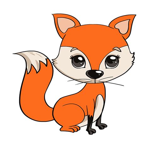 How To Draw A Baby Fox Really Easy Drawing Tutorial