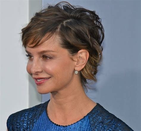Calista Flockhart Updo That Makes It Appear That She Cut Her Hair Short
