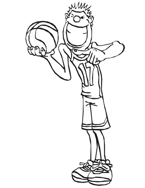 612x792 free basketball coloring pages color page slam dunk printable. Basketball Player Coloring Pages - Coloring Home
