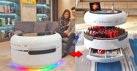 Coosno has a futuristic design. Coosno Is The Ultimate Smart Coffee Table That Doubles as ...