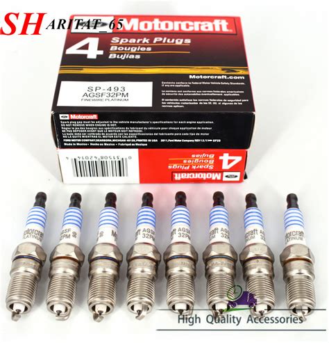 8pcs Motorcraft Sp493 Spark Plugs Platinum Agsf32pm Fit For Ford 46l 5