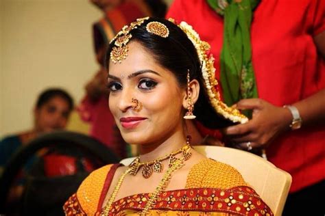 Traditional South Indian Brides Bridal Braid Hairstyle Indian Wedding