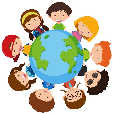 Happy Children Around The World 591295 Vector Art At Vecteezy