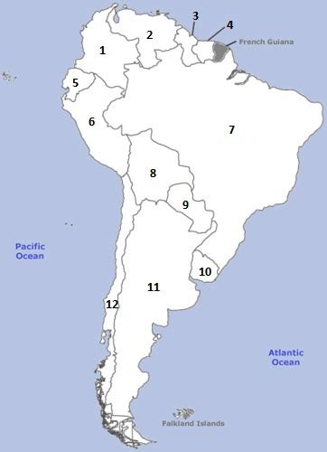South America Map Quiz Proprofs Quiz