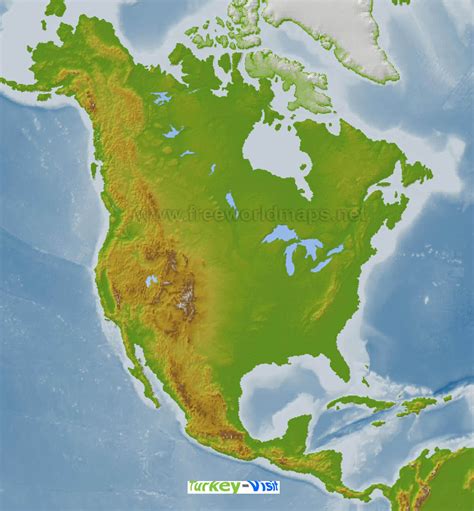 Us Physical Map Blank