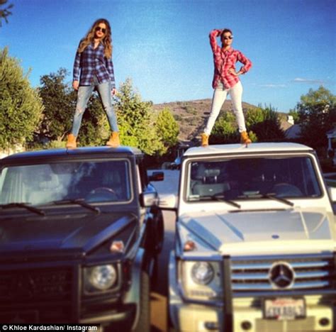 Khloé And Kourtney Kardashian Wear Similar Attire During Photo Shoot