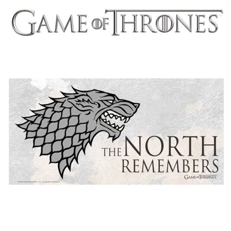 Game Of Thrones The North Remembers Glass Poster Zuzu