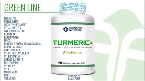 Turmeric Green Line Catálogo Scientiffic Nutrition YouTube