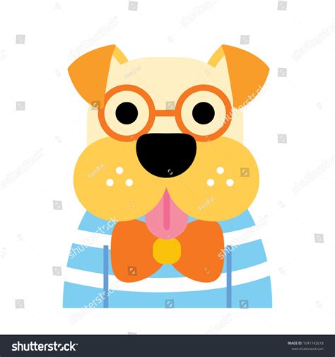 Cute Cartoon Dogs Vector Illustration Stock Vector Royalty Free