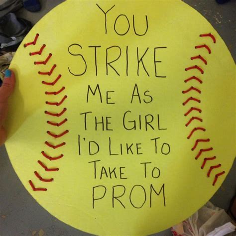 Promposals Softball ⚾️⚾️ Homecoming Proposal Asking To Prom Prom