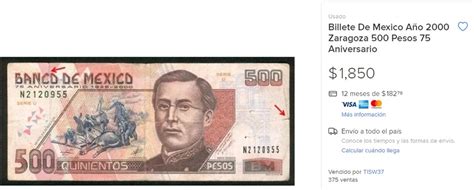 Billete de 500 pesos con rostro de ignacio zaragoza cuatriplica su valor en internet. Billete de 500 pesos con Ignacio Zaragoza se vende ahora ...