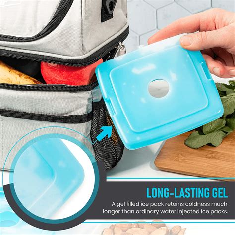 Dynamic Gear Reusable Ice Pack Blocks 6 Pack For Lunch Box Slim