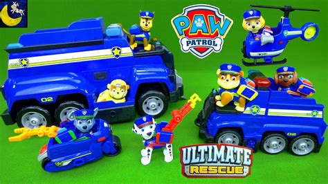 Paw Patrol Toys Ultimate Rescue Police Pups Toy Collection Mighty Pups