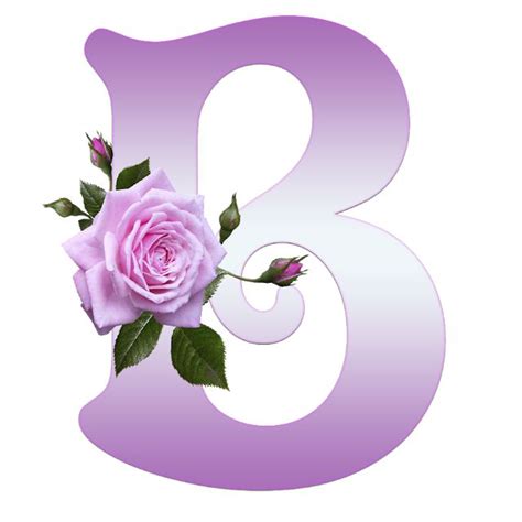 Buchstabe Letter B Flower Letters Lettering Alphabet Stylish
