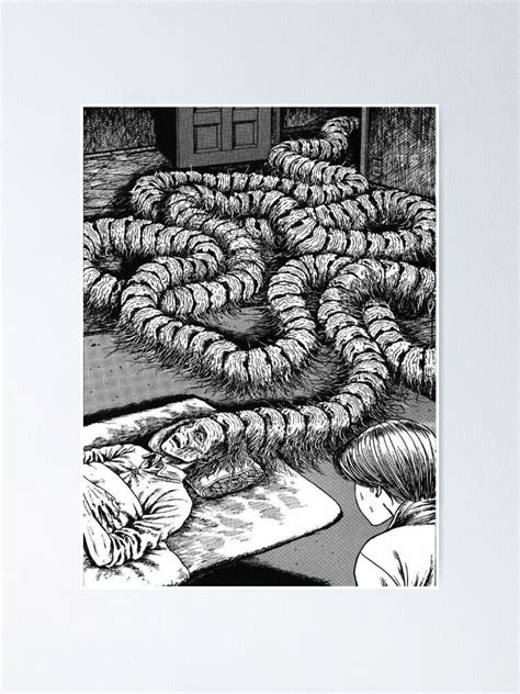 Junji Ito Poster For Sale By Collinsdrawings Redbubble