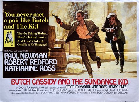 Original Butch Cassidy And The Sundance Kid Western Paul Newman