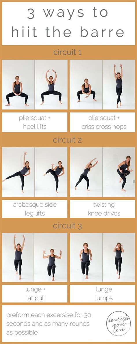 Try This Barre And Hiit Combo Workout Combining Basic Barre Moves With