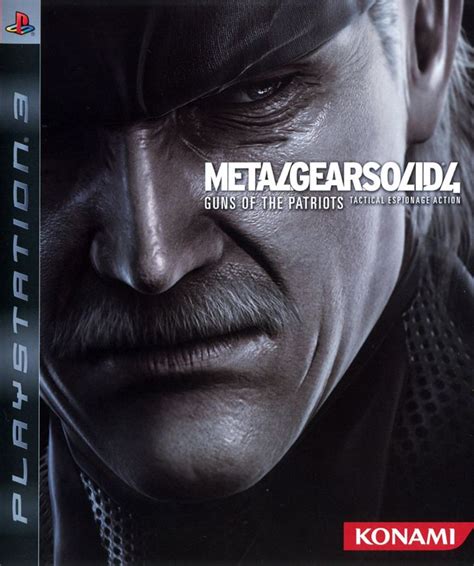 Metal Gear Solid 4 Guns Of The Patriots 2008 Playstation 3 Box Cover