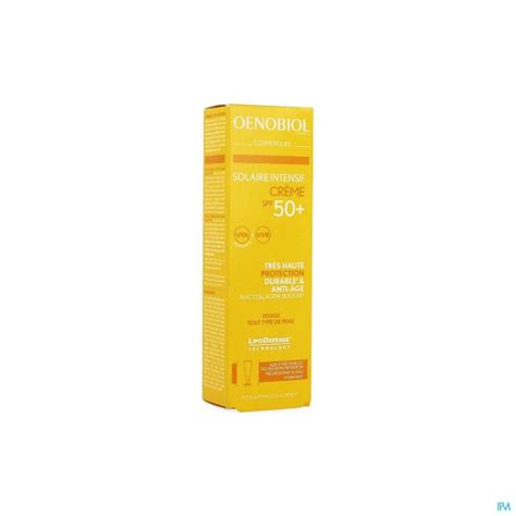 Oenobiol Cosmetiques Solaire Intensif Spf50 50ml